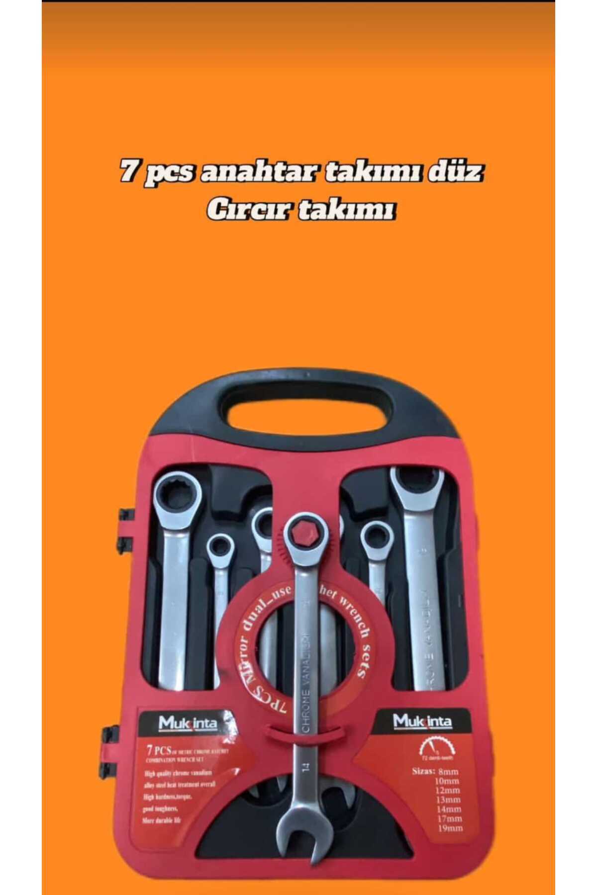 7 Parça Düz Cırcır Anahtar Takımı - Görsel 7